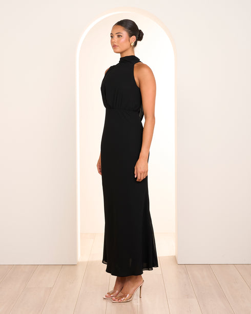 Yuka High Neck Maxi Dress